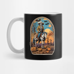 Halloween skeleton cowboy Mug